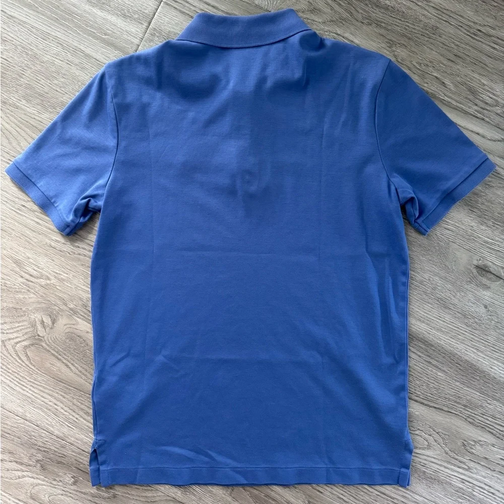 Polo Ralph Lauren Mens Logo Embroidered Polo Shirt Blue